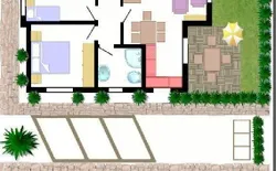 Bild 6: Grundriss. Wohnungsaufteilung