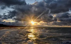Bild 36: Ort allgemein. Sonnenuntergang