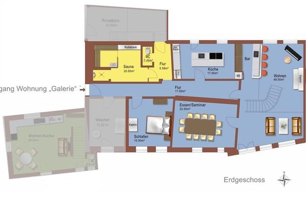 Ferienhaus Öhningen mit Kamin für bis zu 8 Personen mieten