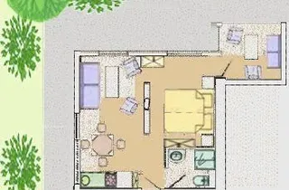 Bild 2: Grundriss Ferienappartement