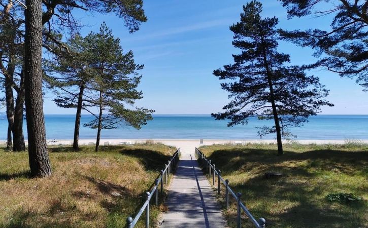 Strandvilla direkt am Strand, inklusive Strandkorb und 2 Fahrrädern